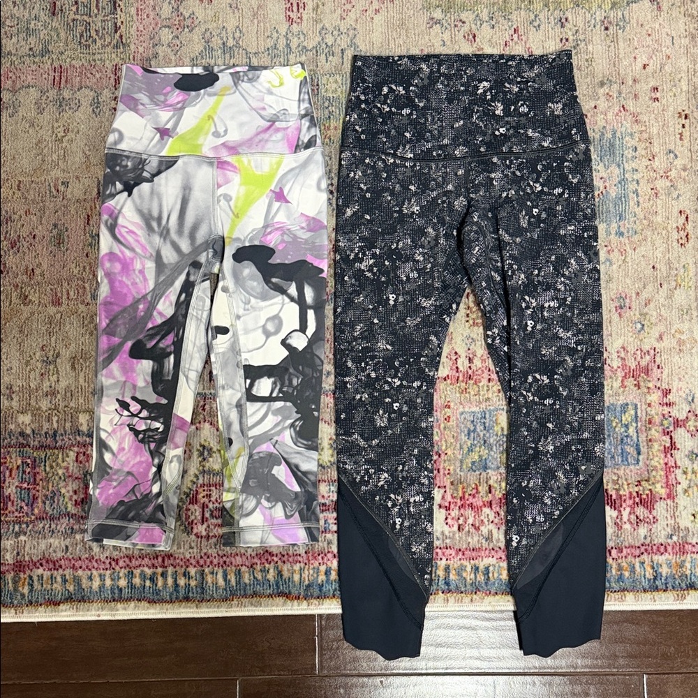 Lululemon cropped leggings size 2 BUNDLE
